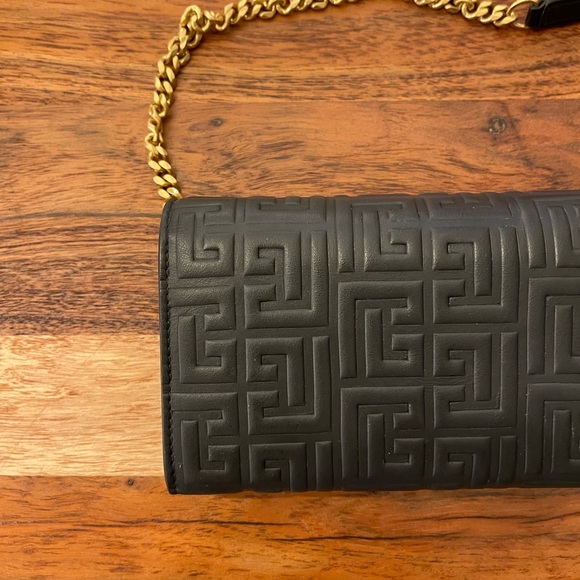 Balmain Black 1945 Wallet On Chain - Picture 8 of 12